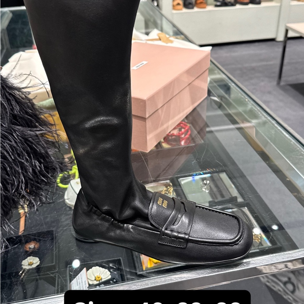 Miu Miu
Ruches nappa leather boots